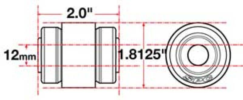 SPC Performance Flex Joint xAxis Jeep JK Front UCA 12mm X 2 X 1.8125
