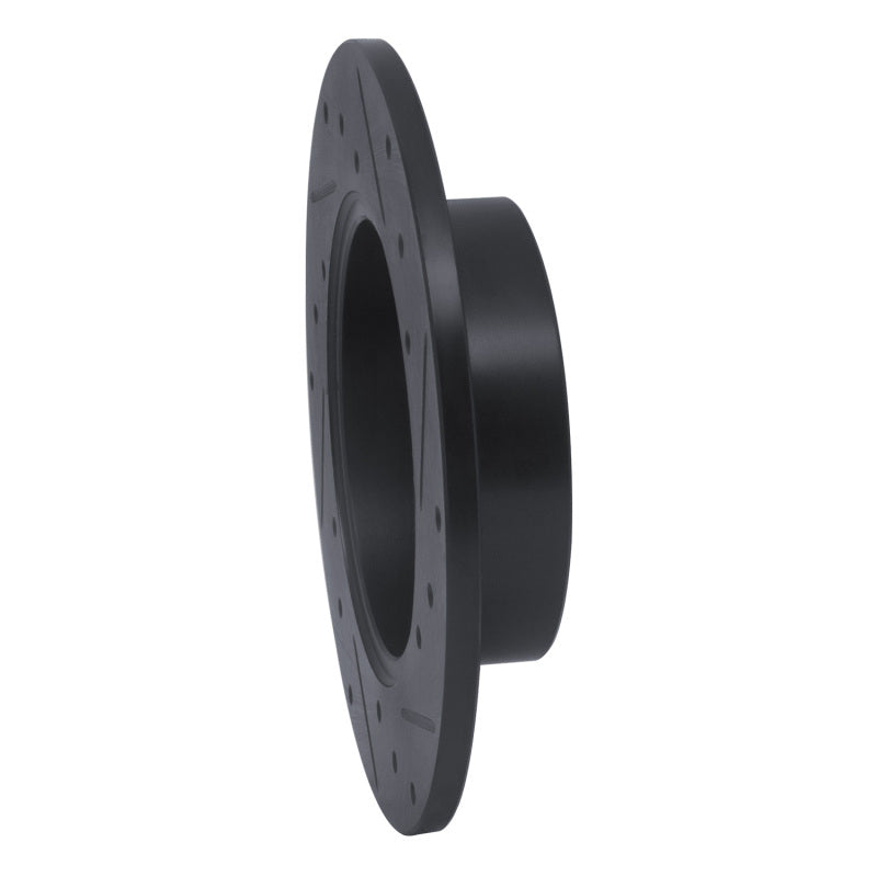 R1 Concepts R1 96-05 Audi A4 Quattro Rear Left Drilled & Slotted Black Brake Rotor