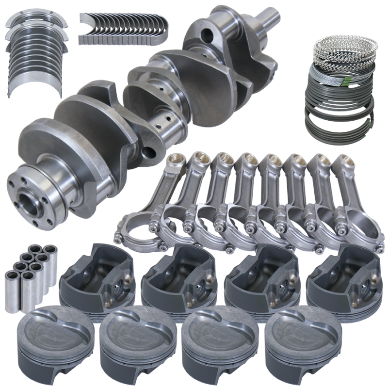 Eagle Ford 351W 4.000in Crank 6.250in I-Beam Rods -26cc Inv Dome 4.030in Pistons Rotating Assembly