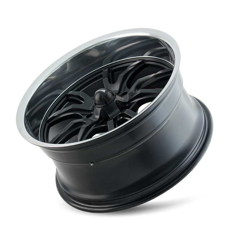 Ridler Wheels Ridler 650 20x10 / 5x127 BP / 0mm Offset / 83.82mm Hub Matte Black Polished Wheel