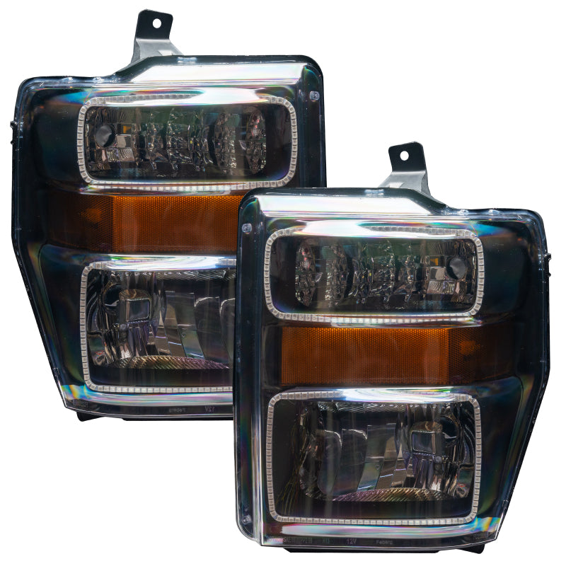ORACLE Lighting Oracle 08-10 Ford F250/350 LED HL - Black - ColorSHIFT