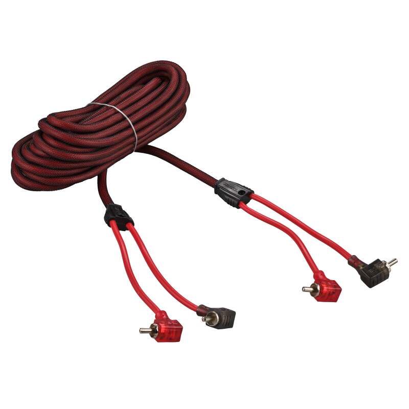 DS18 Level 2 RCA Wire 20-Feet Smart 90-Degree Connectors