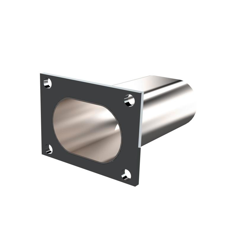 QTP 3in Weld-On QTEC Low Profile Connection Oval Tube Kit