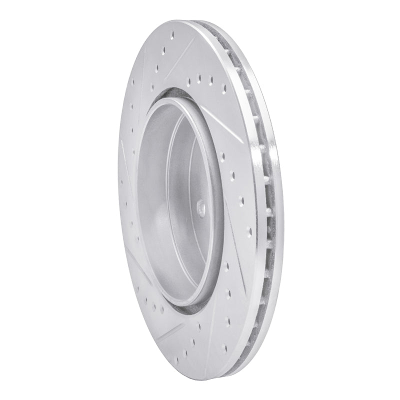R1 Concepts R1 92-99 Mercedes-Benz 500SEL Rear Right Drilled & Slotted Silver Brake Rotor