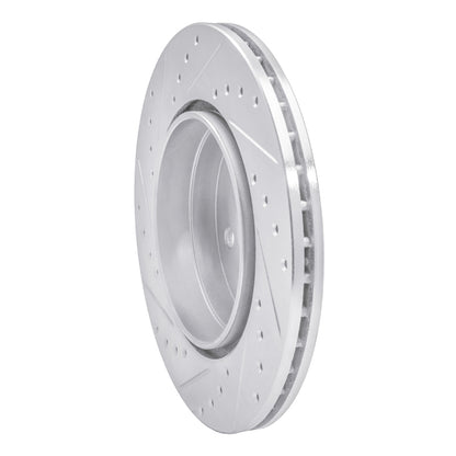R1 Concepts R1 92-99 Mercedes-Benz 500SEL Rear Right Drilled & Slotted Silver Brake Rotor