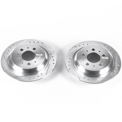 PowerStop Power Stop 99-00 Volvo S70 Rear Evolution Drilled & Slotted Rotors - Pair