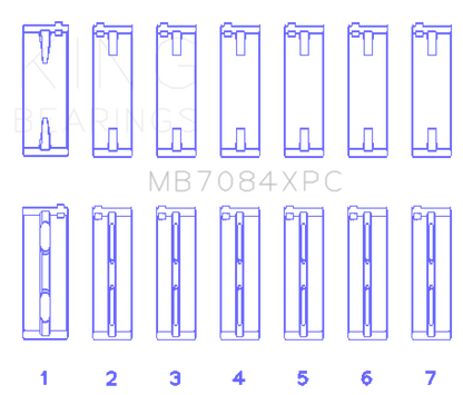 King Engine Bearings Toyota 2JZGE/2JZGTE 24V 3.0L5VZFE Main Bearing Set