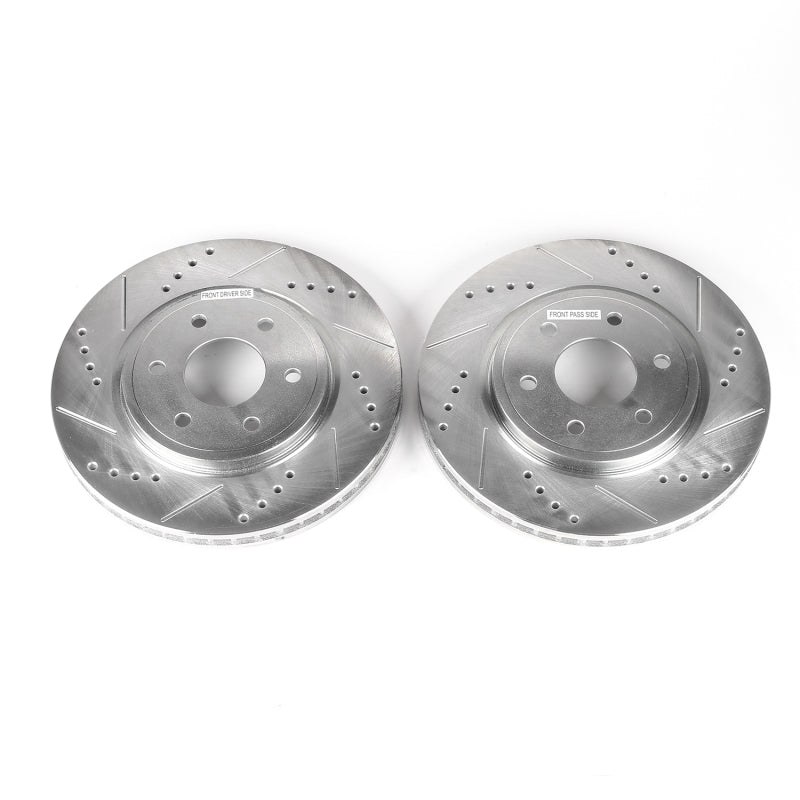 PowerStop Power Stop 05-19 Nissan Frontier Front Evolution Drilled & Slotted Rotors - Pair