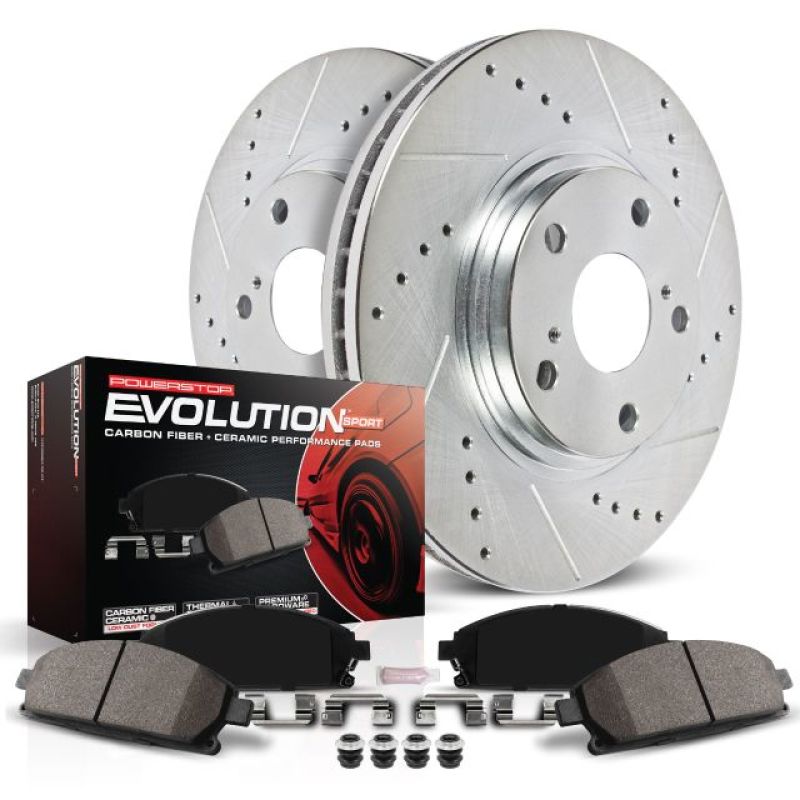 PowerStop Power Stop 97-98 Dodge Dakota Front Z23 Evolution Sport Brake Kit