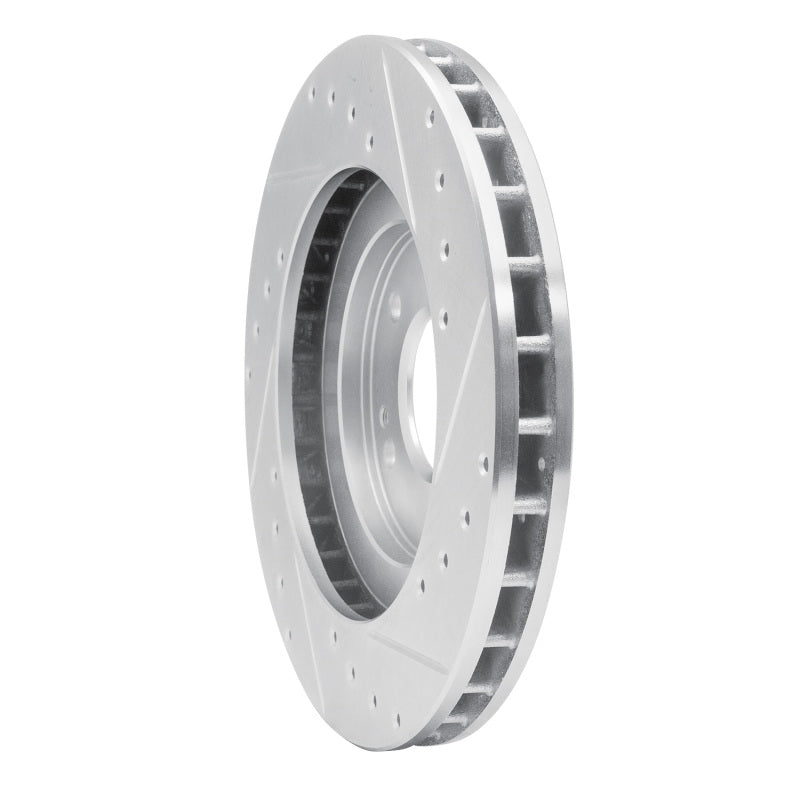 R1 Concepts R1 91-93 Dodge STEALTH Front Left Drilled & Slotted Silver Brake Rotor