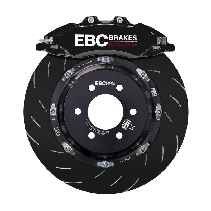 EBC Racing 17-22 Honda Civic Type-R (FK8) Black Apollo-6 Front Right Caliper