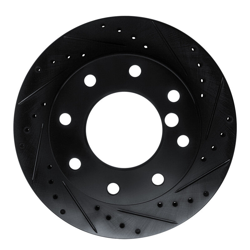 R1 Concepts R1 75-79 Dodge W200 Front Right Drilled & Slotted Black Brake Rotor