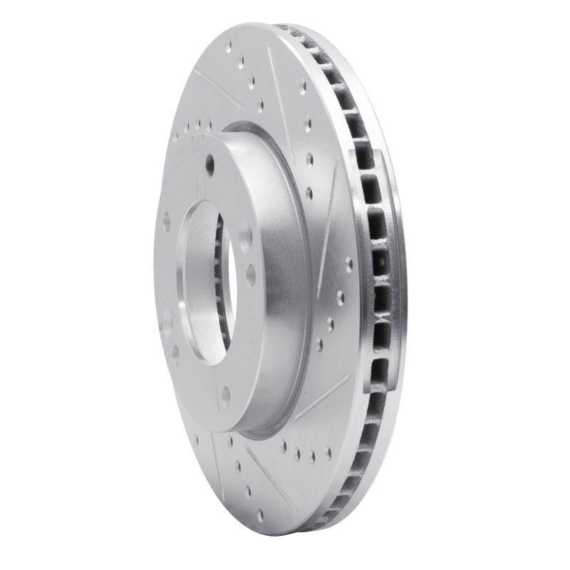 R1 Concepts R1 07-09 Kia SORENTO Front Right Drilled & Slotted Silver Brake Rotor