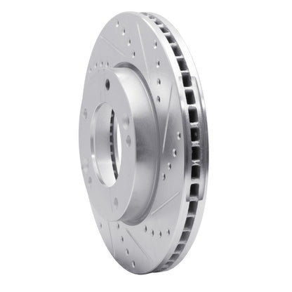 R1 Concepts R1 07-09 Kia SORENTO Front Right Drilled & Slotted Silver Brake Rotor