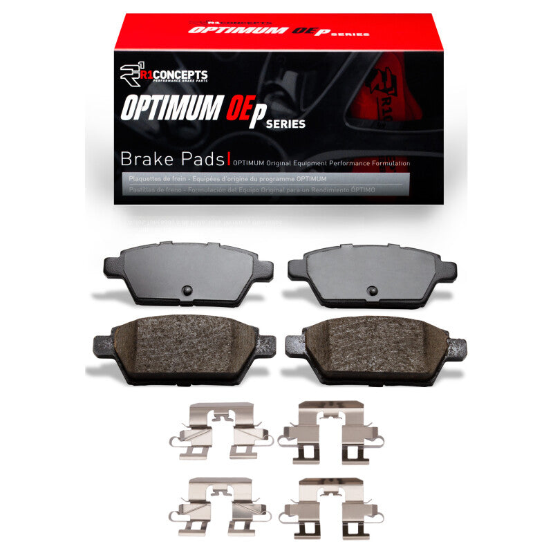 R1 Concepts R1 06-13 Ford Fusion Rear Optimum OE Pads & Hardware Kit
