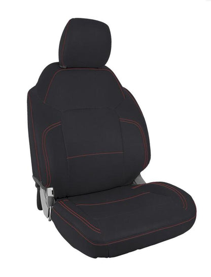 PRP Seats PRP 2021+ Ford Bronco 2 Door Front Seat Covers (Pair) - Black w/ Red Stitching
