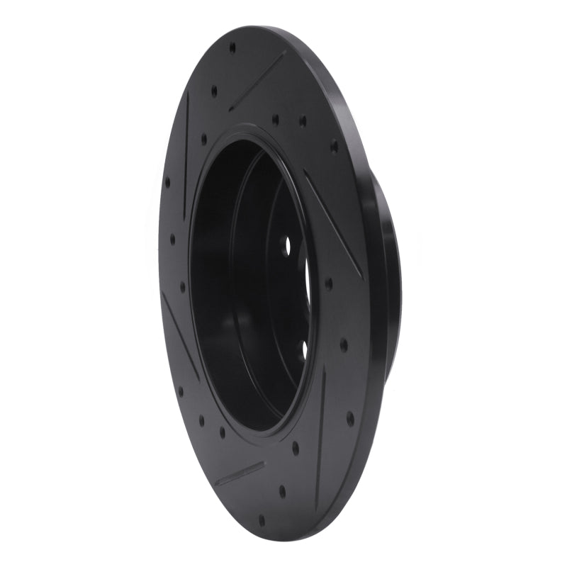 R1 Concepts R1 94-11 Mercedes-Benz CLK350 Rear Right Drilled & Slotted Black Brake Rotor