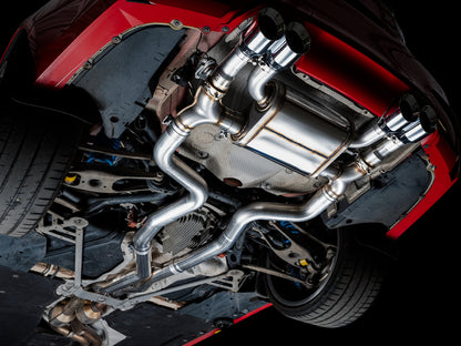 AWE Tuning BMW F8X M3/M4 SwitchPath Cat-Back Exhaust - Chrome Silver Tips