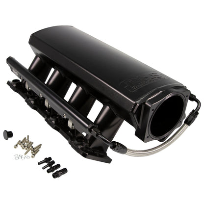 Fast Intake Manifold, Rhs Sheet Met Al, Ls Cathedral Port, Black W/ Fuel Rail Kit