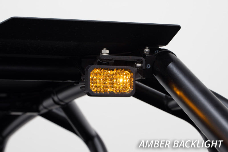 Diode Dynamics Stage Series 1.875 Inch Roll Bar Chase Light Kit SSC2 - Pro Yellow (pair)
