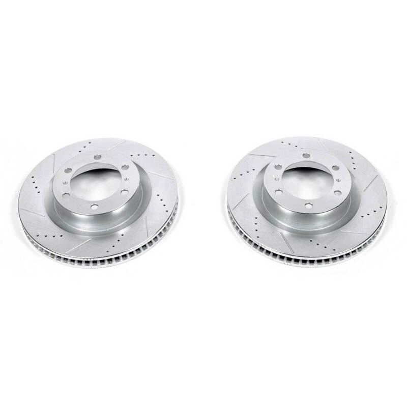 PowerStop Power Stop 10-24 Toyota 4Runner Front Evolution Drilled & Slotted Rotors - Pair