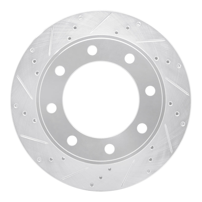 R1 Concepts R1 99-05 Ford F-250 4WD (Super Duty) Front Left Drilled & Slotted Silver Brake Rotor