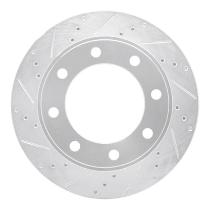 R1 Concepts R1 99-05 Ford F-250 4WD (Super Duty) Front Left Drilled & Slotted Silver Brake Rotor