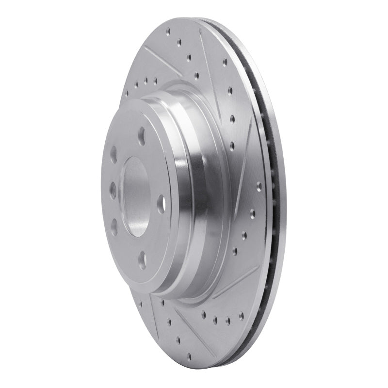 R1 Concepts R1 12-20 BMW 435I Rear Right Drilled & Slotted Silver Brake Rotor
