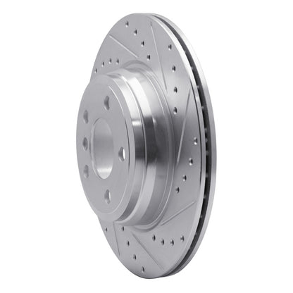 R1 Concepts R1 12-20 BMW 435I Rear Right Drilled & Slotted Silver Brake Rotor