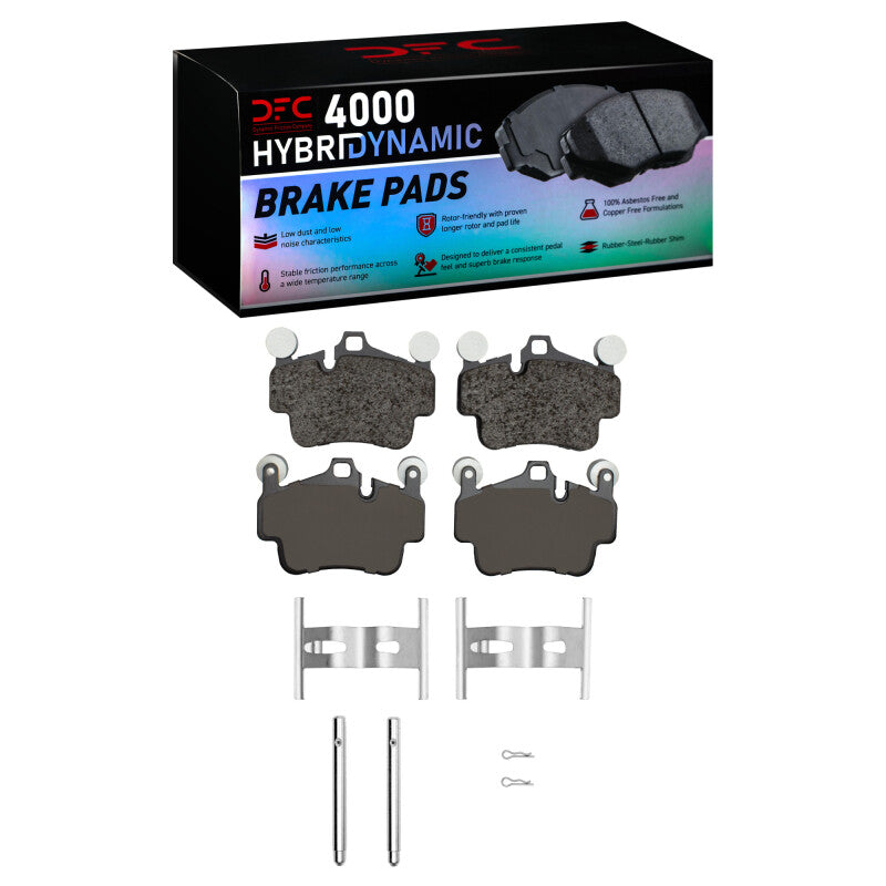 DFC 03-16 Porsche Cayman Rear 4000 HybriDynamic Brake Pads and Hardware Kit