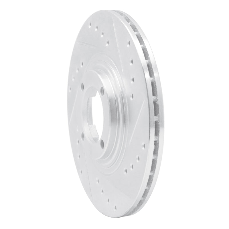 R1 Concepts R1 83-89 Isuzu Impulse Front Right Drilled & Slotted Silver Brake Rotor