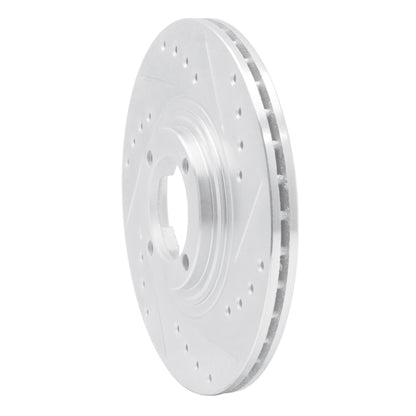 R1 Concepts R1 83-89 Isuzu Impulse Front Right Drilled & Slotted Silver Brake Rotor