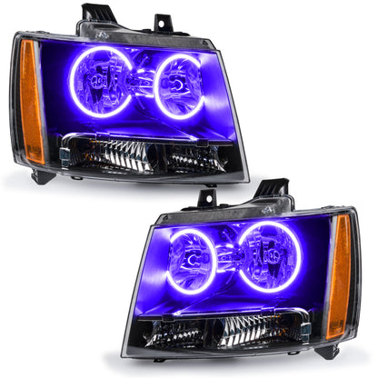 ORACLE Lighting Oracle 07-13 Chevrolet Avalanche Pre-Assembled SMD Headlights - UV/Purple