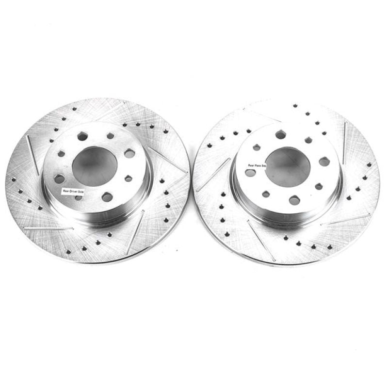 PowerStop Power Stop 13-18 Fiat 500 Rear Evolution Drilled & Slotted Rotors - Pair