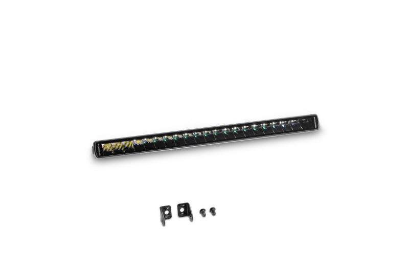 Go Rhino Xplor Blackout Series Sgl Row LED Light Bar (Surface/Threaded Stud Mount) 20.5in. - Blk