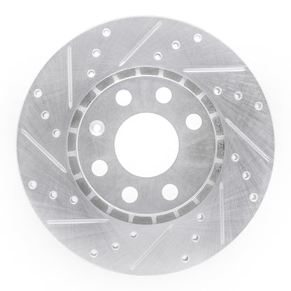 R1 Concepts R1 06-10 Fiat Punto (Mexico) Front Left Drilled & Slotted Silver Brake Rotor
