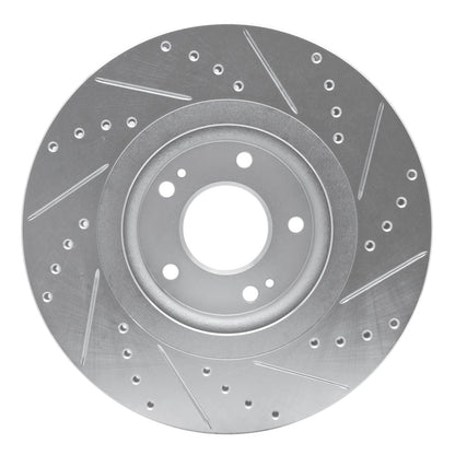 R1 Concepts R1 15-21 Kia SEDONA Front Left Drilled & Slotted Silver Brake Rotor