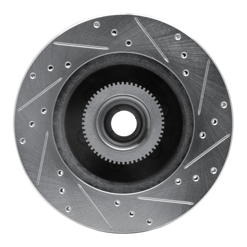 R1 Concepts R1 93-96 Dodge DAKOTA RWD Front Left Drilled & Slotted Silver Brake Rotor