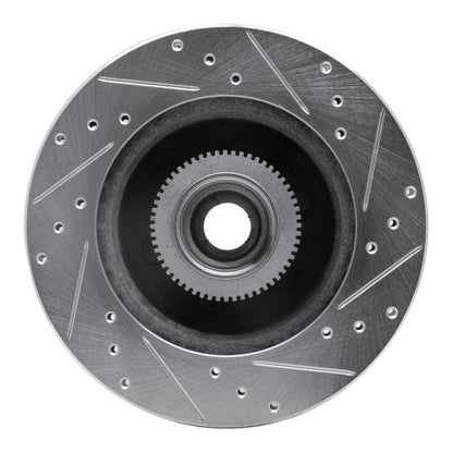 R1 Concepts R1 93-96 Dodge DAKOTA RWD Front Left Drilled & Slotted Silver Brake Rotor