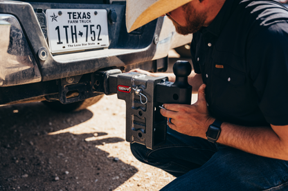 GEN-Y Hitch Gen-Y Mega Duty 2.5in Shank 12in Offset Drop 3.5K TW 32K Hitch w/GH-0161 Dual-Ball