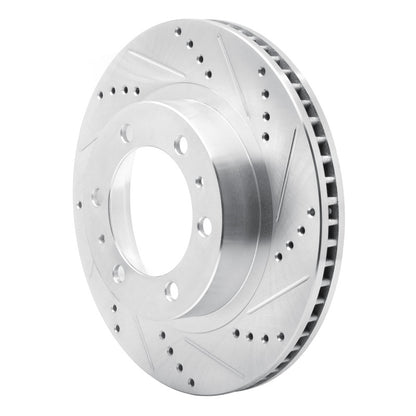 DFC 05-23 Toyota Tacoma Front Right Drilled & Slotted Silver Brake Rotor
