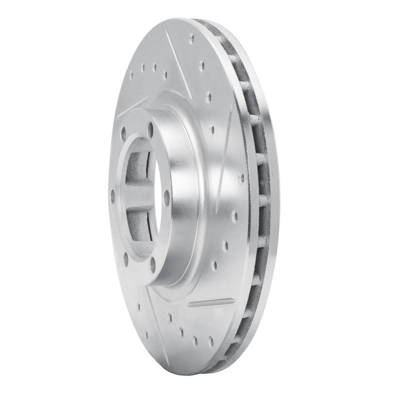 R1 Concepts R1 87-89 Dodge Raider Front Right Drilled & Slotted Silver Brake Rotor
