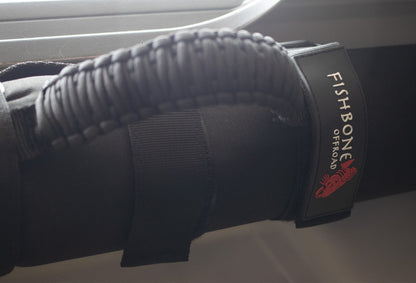 Fishbone Offroad Paracord Grab Handles w/Three Straps - Black