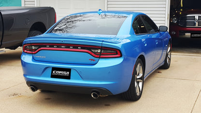 CORSA Performance Corsa 2015-2016 Dodge Charger R/T w/ Pursuit Valance 2.5in Inlet / 4in Outlet Polished Tip Kit