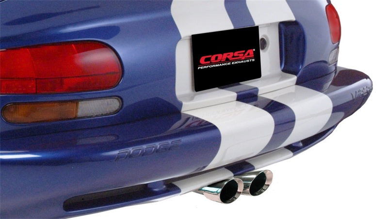 CORSA Performance Corsa 1996-2002 Dodge Viper GTS 8.0L V10 Polished Sport Cat-Back Exhaust w/ 2.5in Inlet