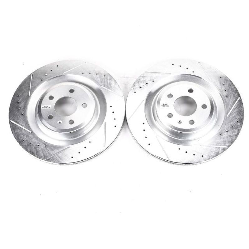 PowerStop Power Stop 16-18 Audi A7 Quattro Rear Evolution Drilled & Slotted Rotors - Pair