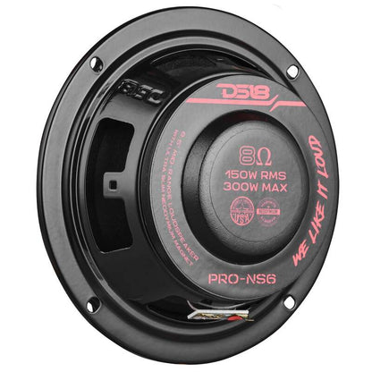 DS18 6.5in 150 Watts RMS 8 ohm Neodymium Shallow Full Range Loudspeaker