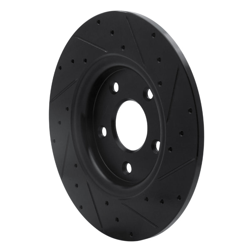 R1 Concepts R1 12-20 Chrysler Town & Country Rear Left Drilled & Slotted Black Brake Rotor