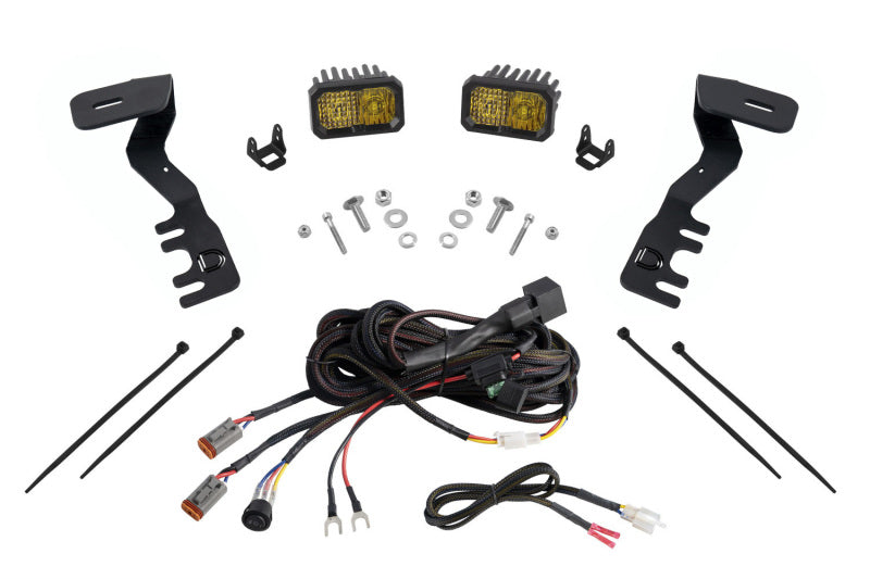 Diode Dynamics 2024+ Toyota Tacoma Stage Series 2in LED Ditch Light Kit - Pro Yellow Combo