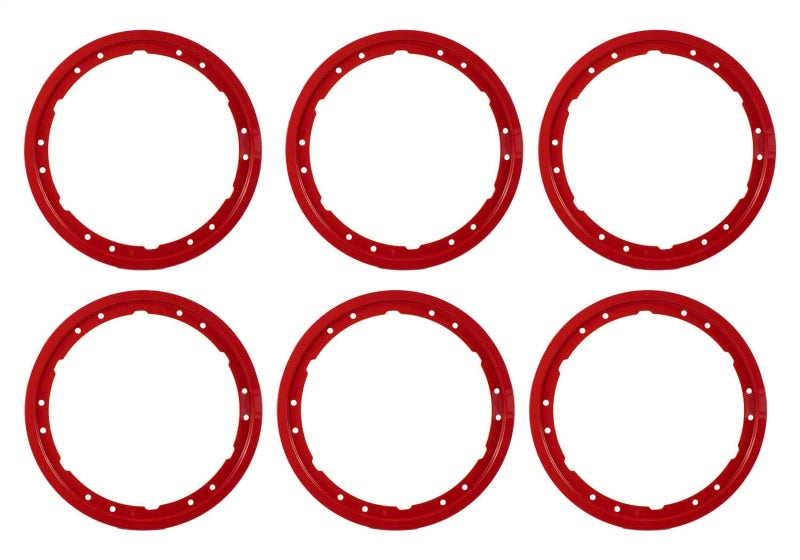 Ford Racing 2021+ Ford Bronco Functional Bead Lock Ring Kit - Red